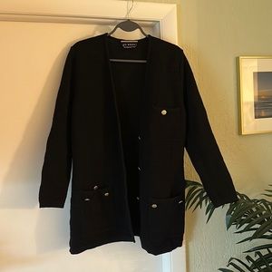 Black Ribbed Women’s Saks Fifth Avenue Sweater Small